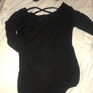 Racerback long sleeve body suit